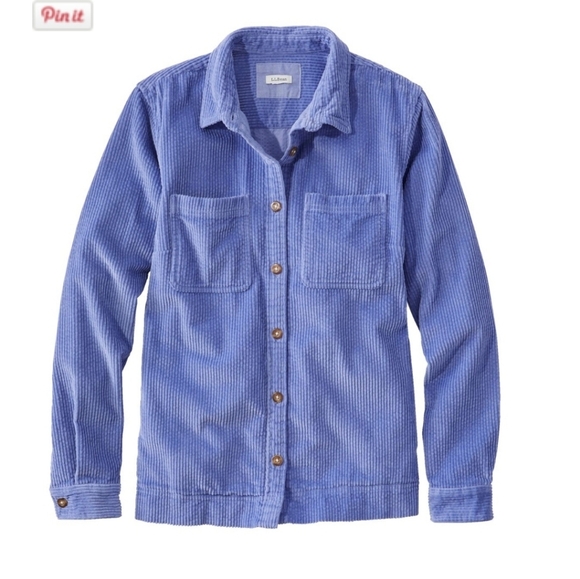 L.L. Bean Tops - L.L. Bean Purple Corduroy Shirt Size M